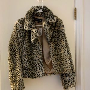 Faux fur jacket